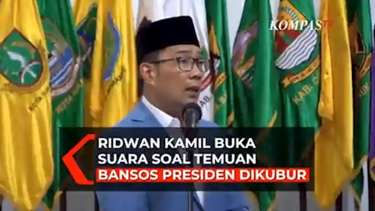 Ridwan Kamil Pertanyakan Temuan Bansos Presiden Dikubur: Rusaknya di Mana? Awal, Tengah, Akhir?