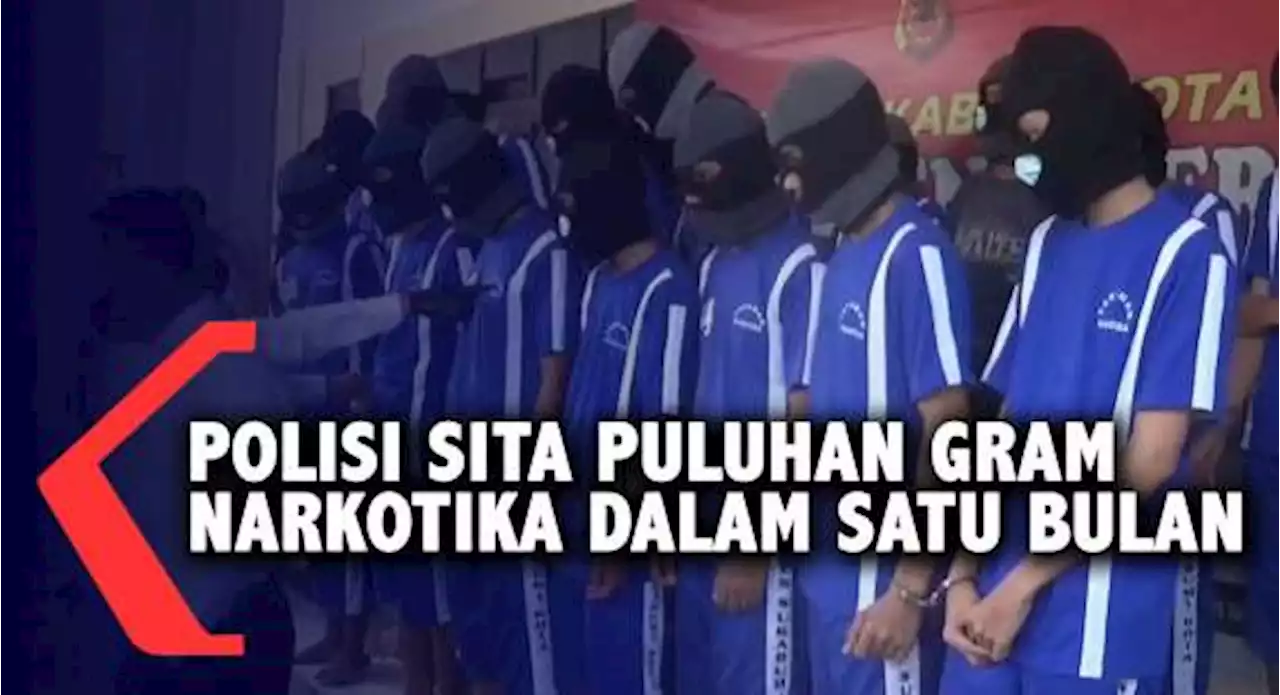 Polisi Sita Puluhan Gram Narkotika Dalam Satu Bulan