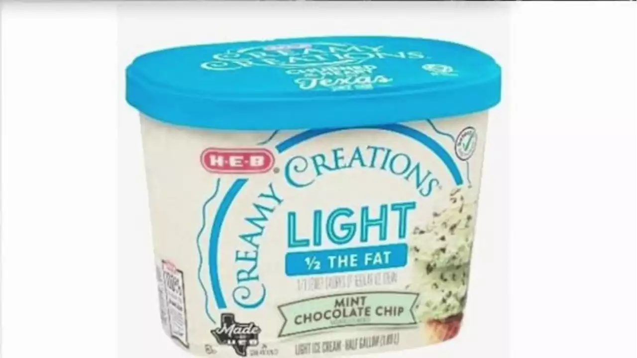 CHECK YOUR FREEZERS: H-E-B issues recall for Creamy Creations Light Mint Chocolate Chip Ice Cream due to mislabeling