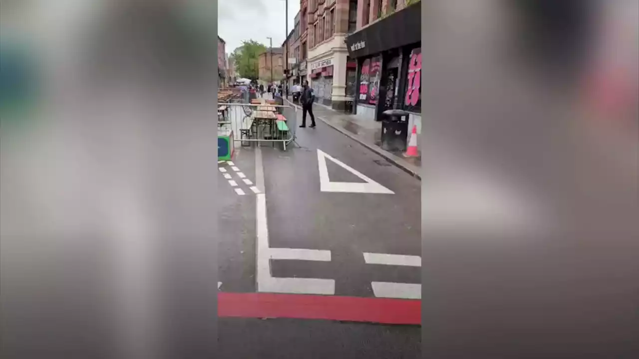 New city centre cycle scheme blighted by concrete blocks and turning cars