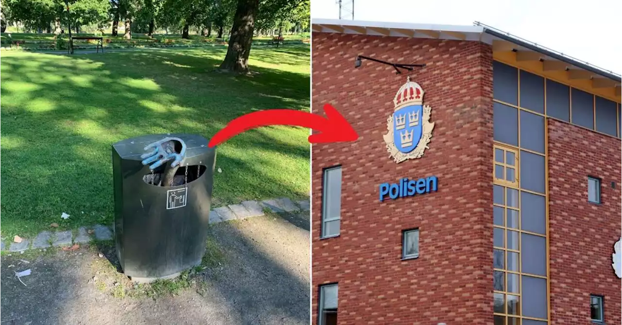 Kommunens försvunna skulptur hittad – hos polisen