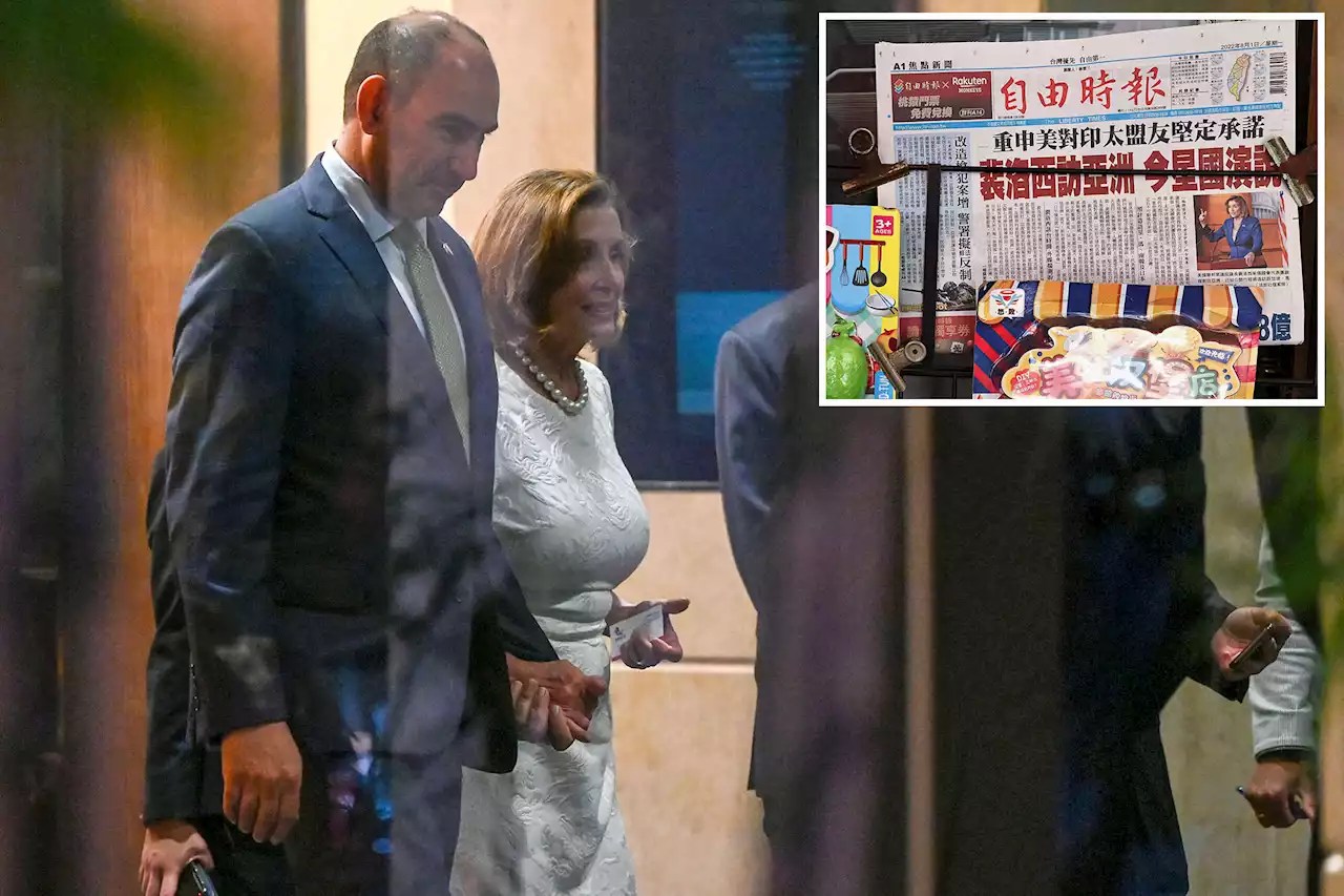 Pelosi arrives in Taiwan, defying China threats and US military warnings