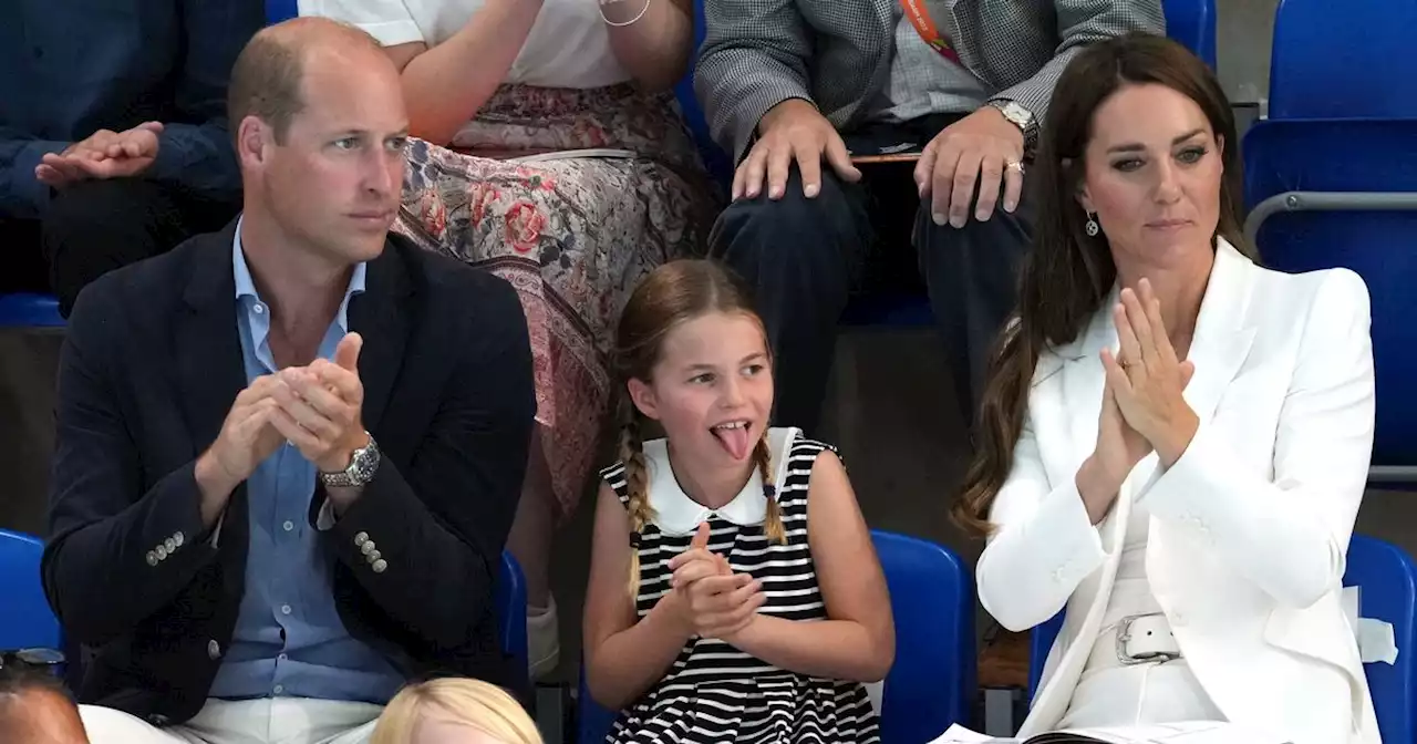 Princess Charlotte pulls funny faces during royal visit at Commonwealth Games