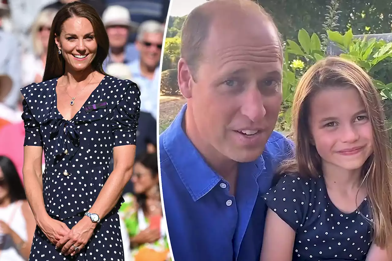 Princess Charlotte looks just like mom Kate Middleton in polka dots