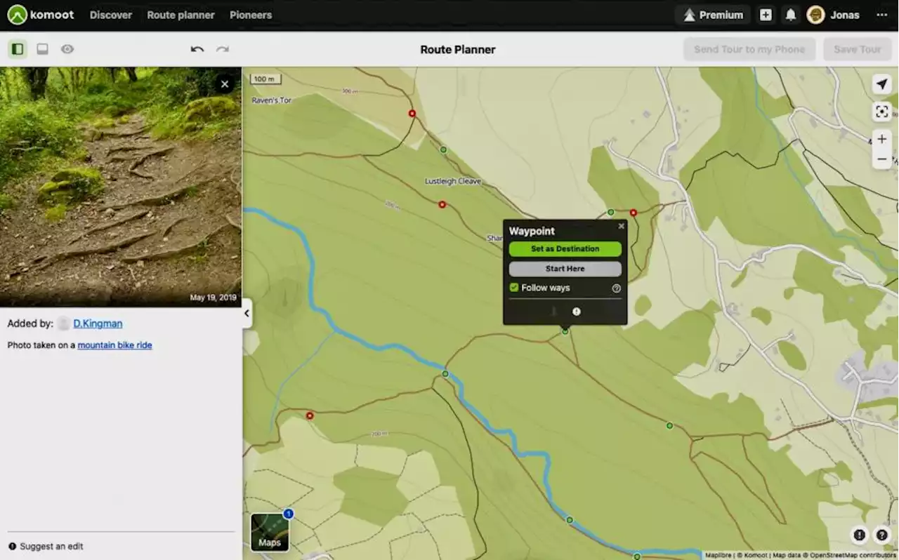 Komoot launches Trail View for improved route planning