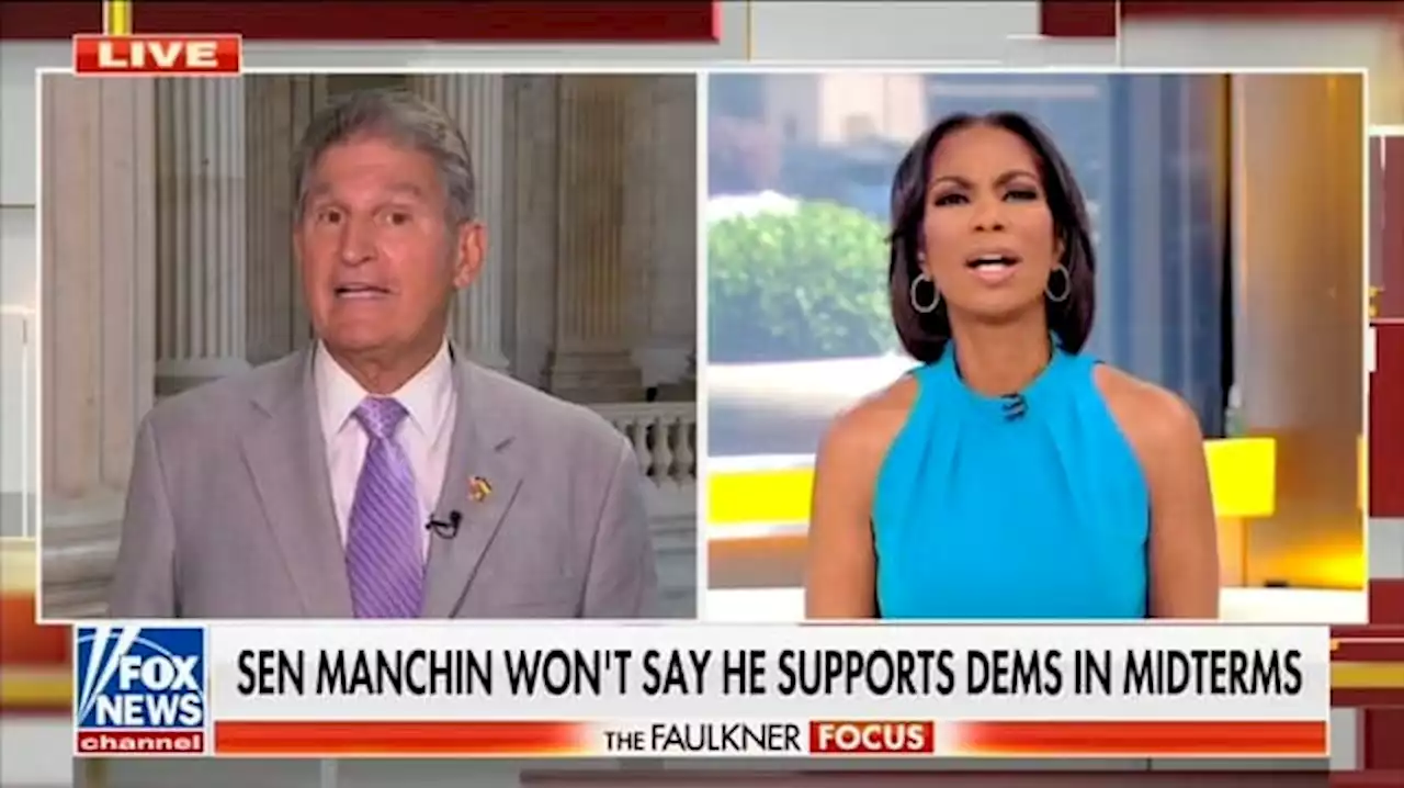 Fox News Anchor Loses It When Manchin Questions Her Patriotism