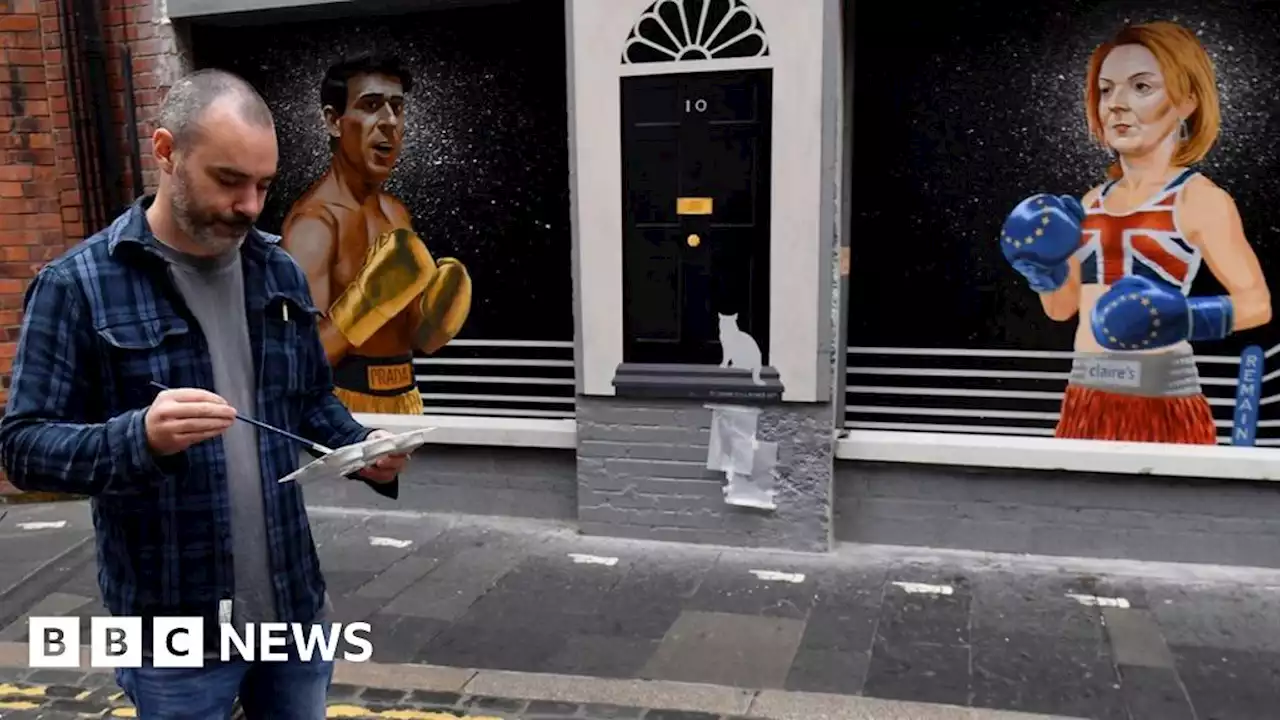 Belfast artist surprised at viral success of Tory leadership mural