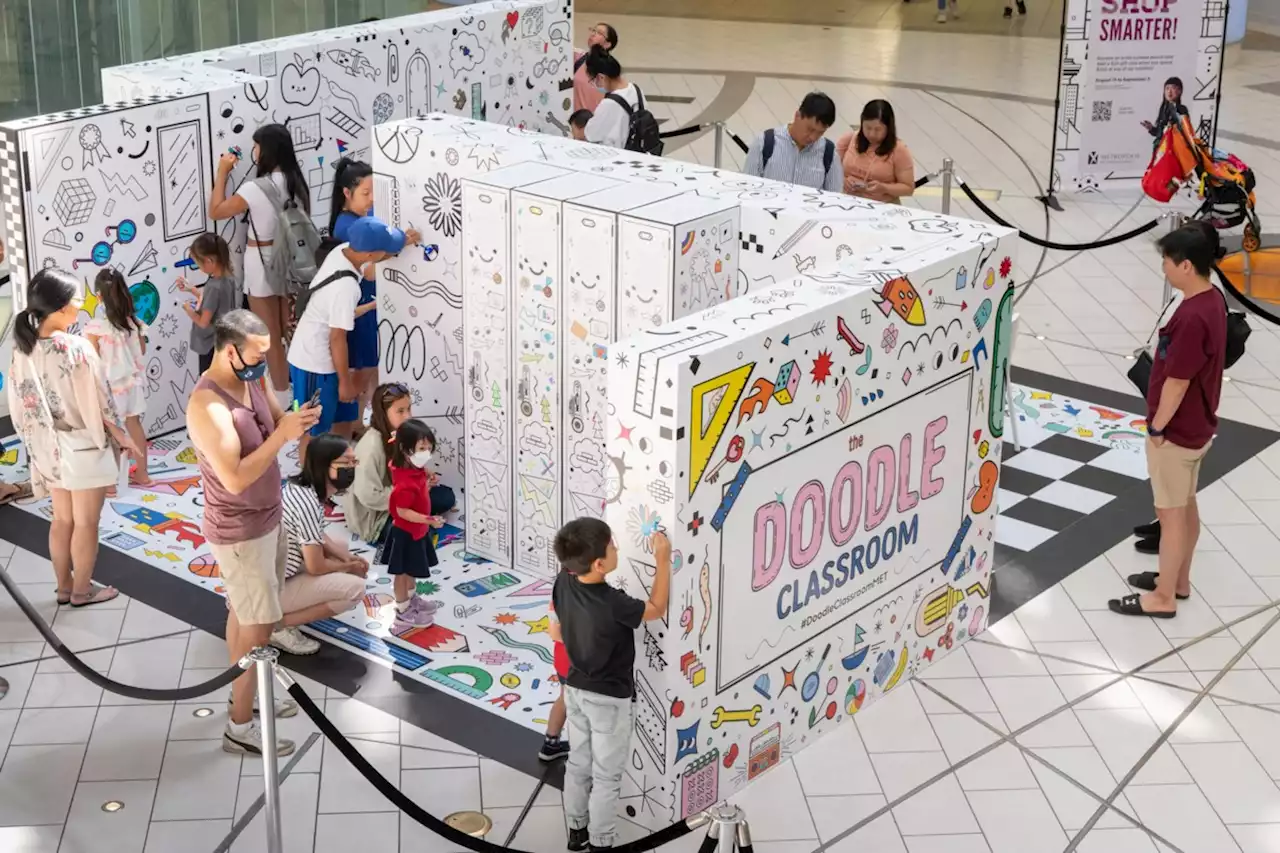 Metrotown's 'Doodle Classroom' encourages kids to break out the markers