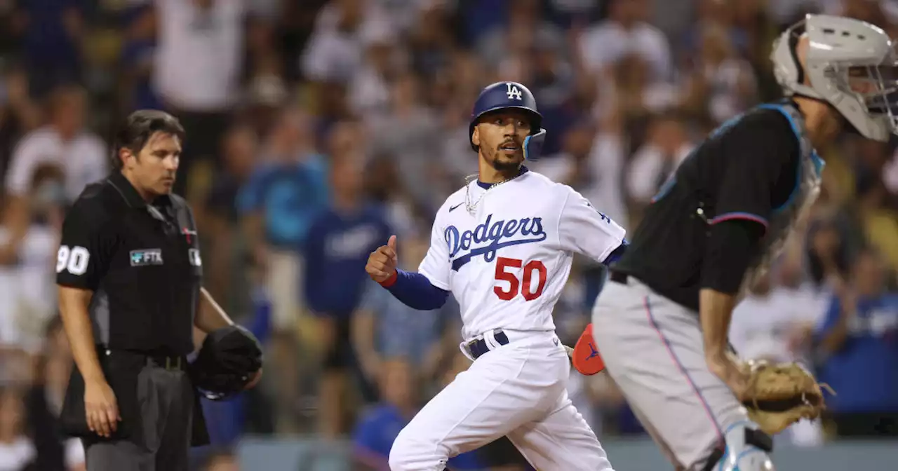 Dodgers edge Marlins 2-1 for 34th come-from-behind win