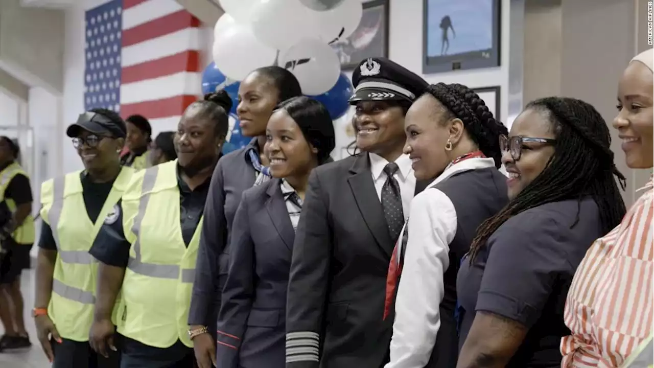 All-Black women crew operates American Airlines flight from Dallas in honor of trailblazer Bessie Coleman