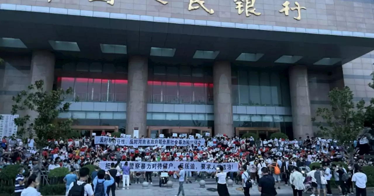 China banks to repay more customers after protests