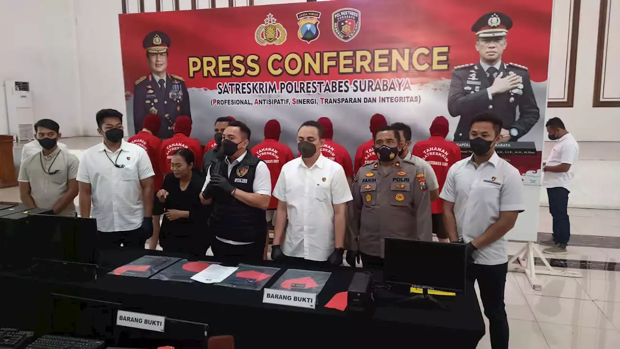 Polrestabes Surabaya Mulai 'Sikat' Sindikat Judi Online, 7 Pelaku Ditangkap