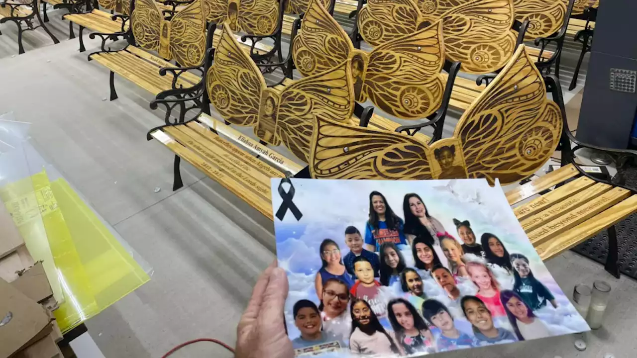 Georgia Man Builds Benches Honoring All 21 Uvalde Shooting Victims After Grieving Mom Reaches Out