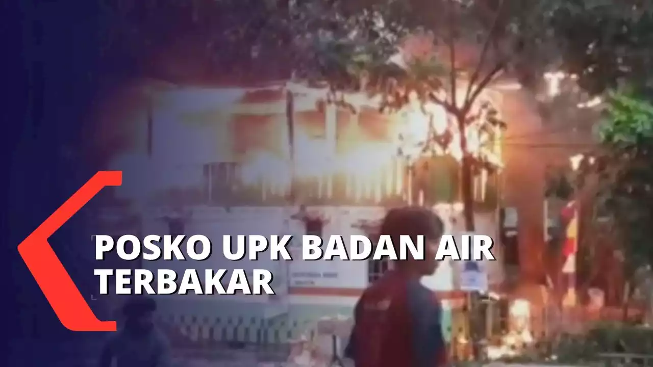 Diduga Korsleting, Posko UPK Badan Air di Jakarta Pusat Terbakar