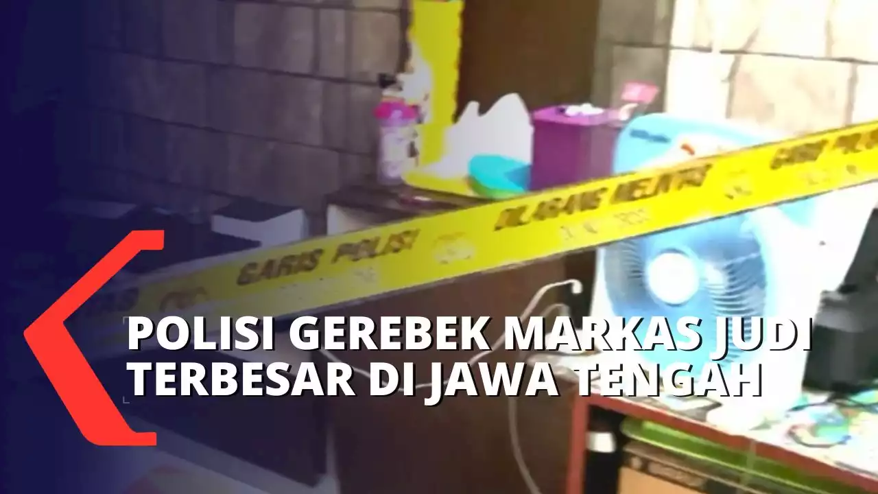 Polisi Gerebek Markas Judi Terbesar di Jawa Tengah, 6 Orang Ditangkap!