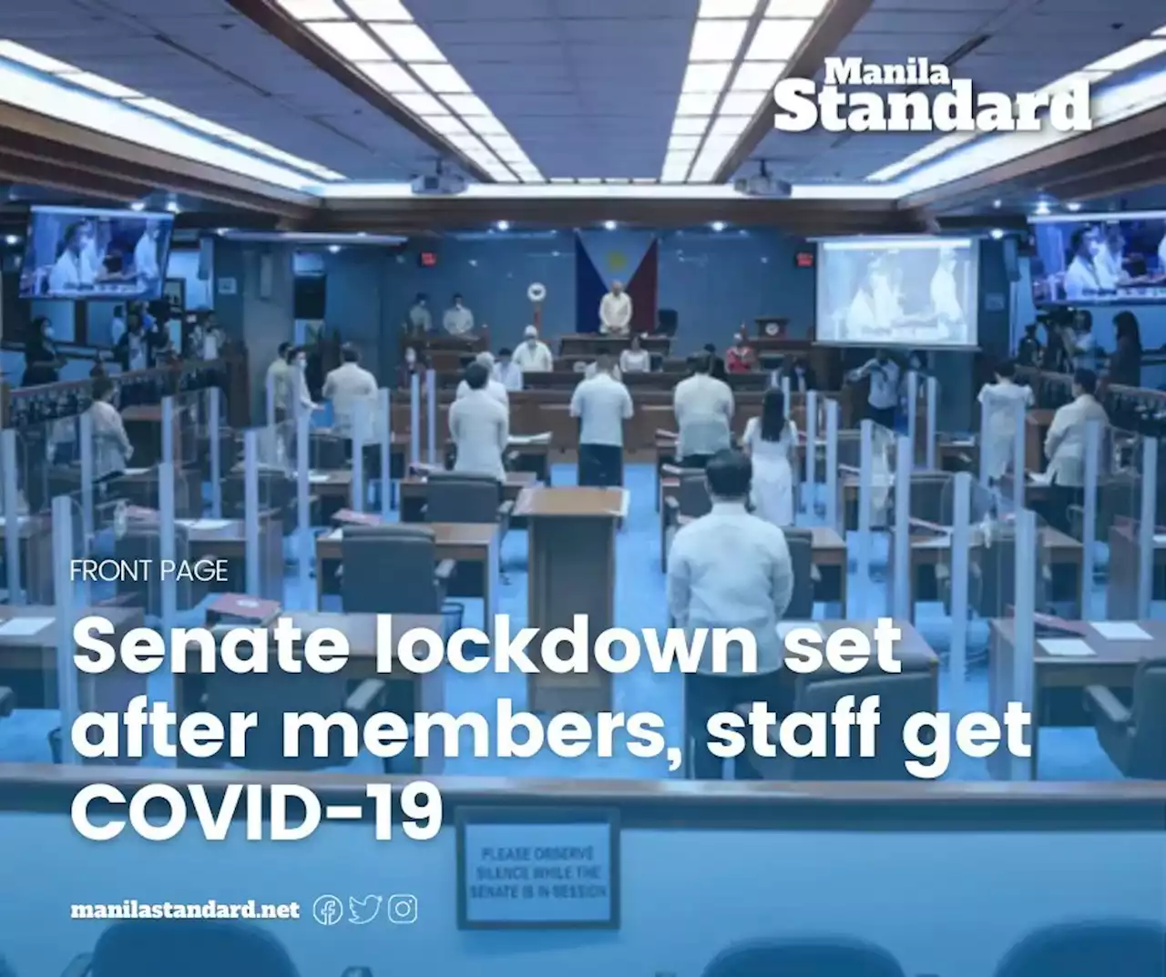 Senate lockdown set after members, staff get COVID-19