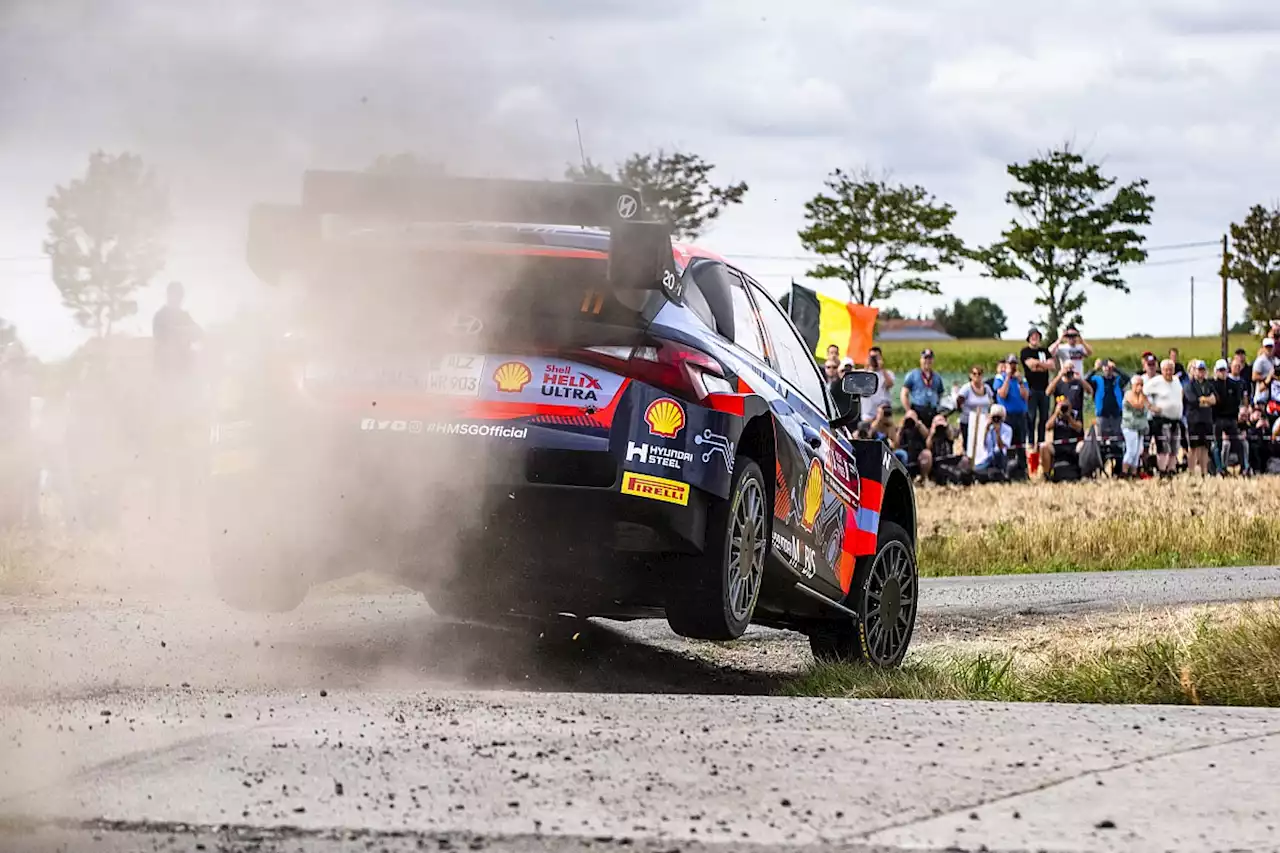 WRC Belgium: Neuville crashes out to hand Tanak the rally lead