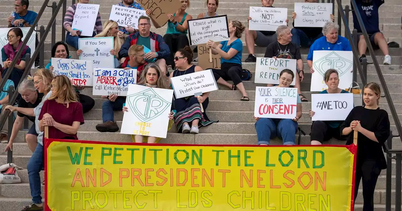 ‘We are here to protect children’ — In wake of story about abuse in LDS Church, Utahns protest clergy exemption