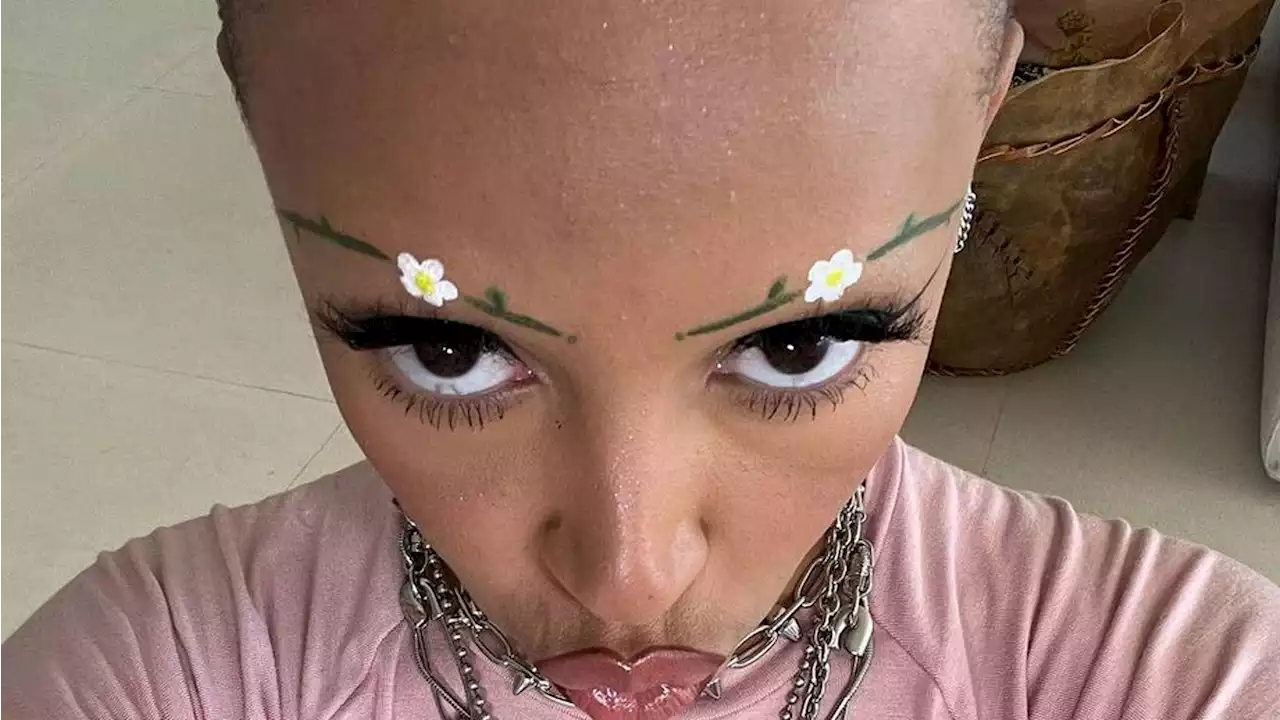 Doja Cat's Eyebrow Art