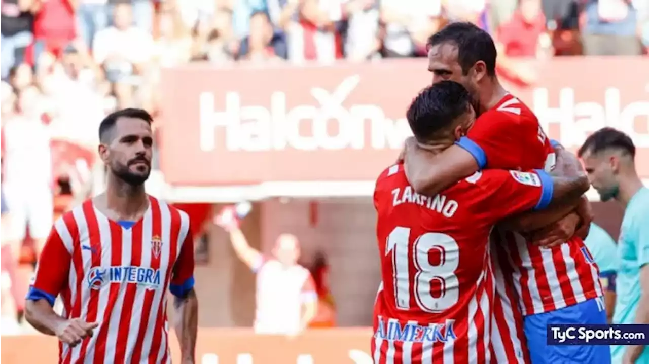 VIDEO: Así fue el primer gol de Izquierdoz en Sporting de Gijón - TyC Sports