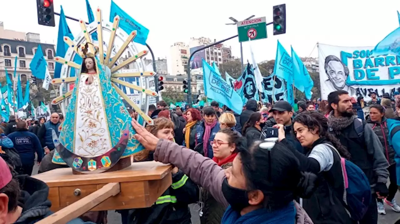 Peregrinación sindical en modo María