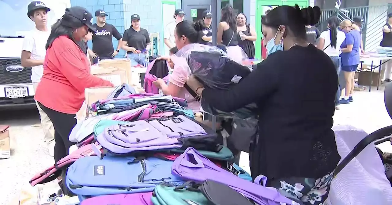 Free backpacks and school supplies handed out at Bronx event