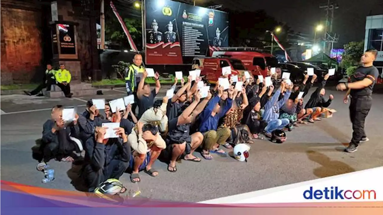 Polisi Jaring-Tilang Puluhan Remaja Gelar Balap Liar di Kota Malang