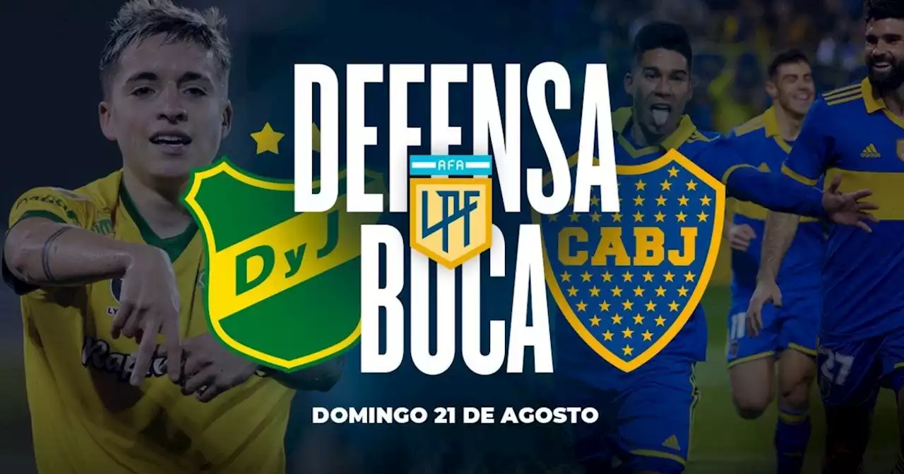 Defensa y Justicia - Boca: hora, TV y probables formaciones