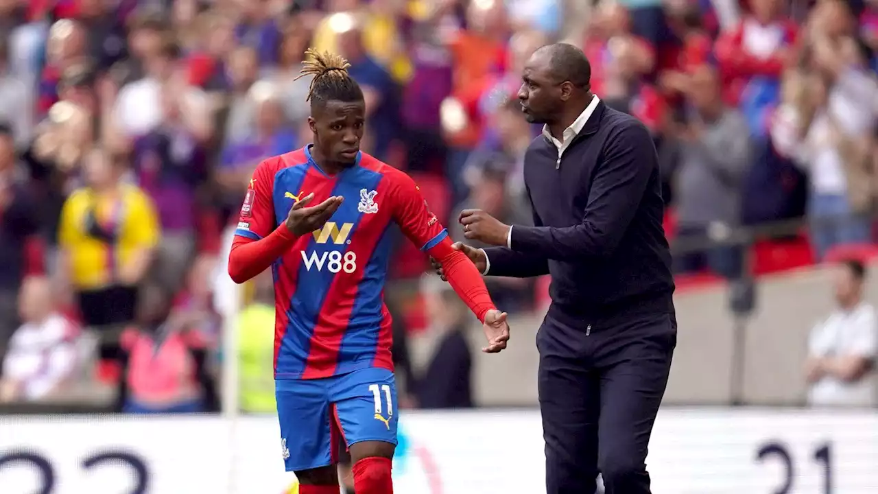 Vieira wants 'great' Zaha to maintain 'fire' as Villa have €28m bid accepted for Palace target