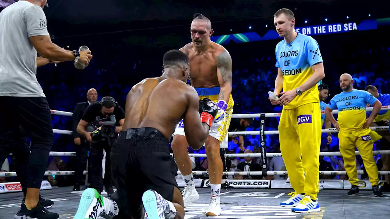 Anthony Joshua throws belts and delivers bizarre speech after losing rematch to Oleksandr Usyk