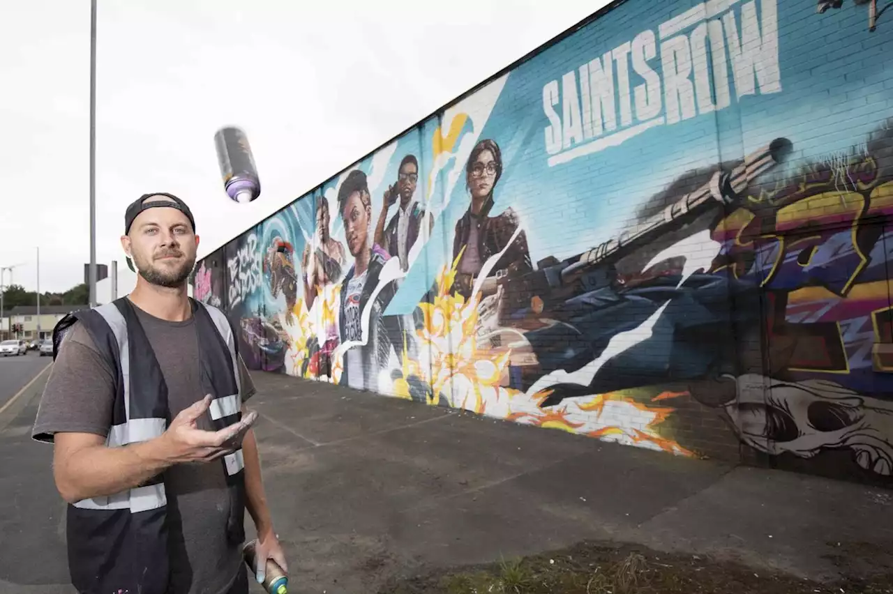 This is the story behind the new video game mural painted by a street artist