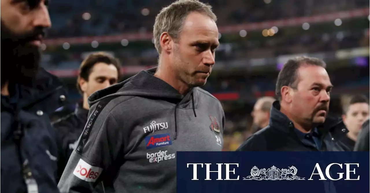 ‘Unfortunate reality’: Essendon coach Ben Rutten sacked