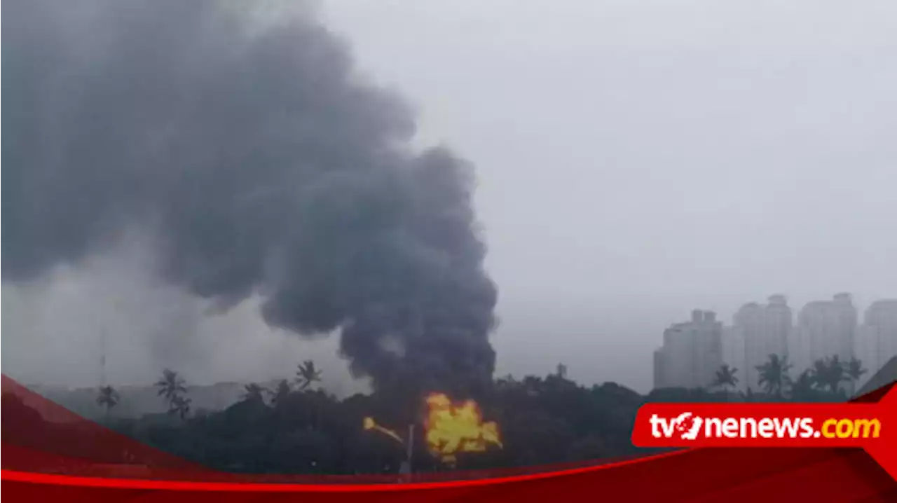 Penampakan Putri Duyung Ancol Kebakaran, Api Berkobar Hanguskan Bangunan di Tepi Pantai