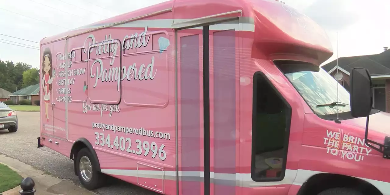 Montgomery spa bus pampers young girls, brings the party to you