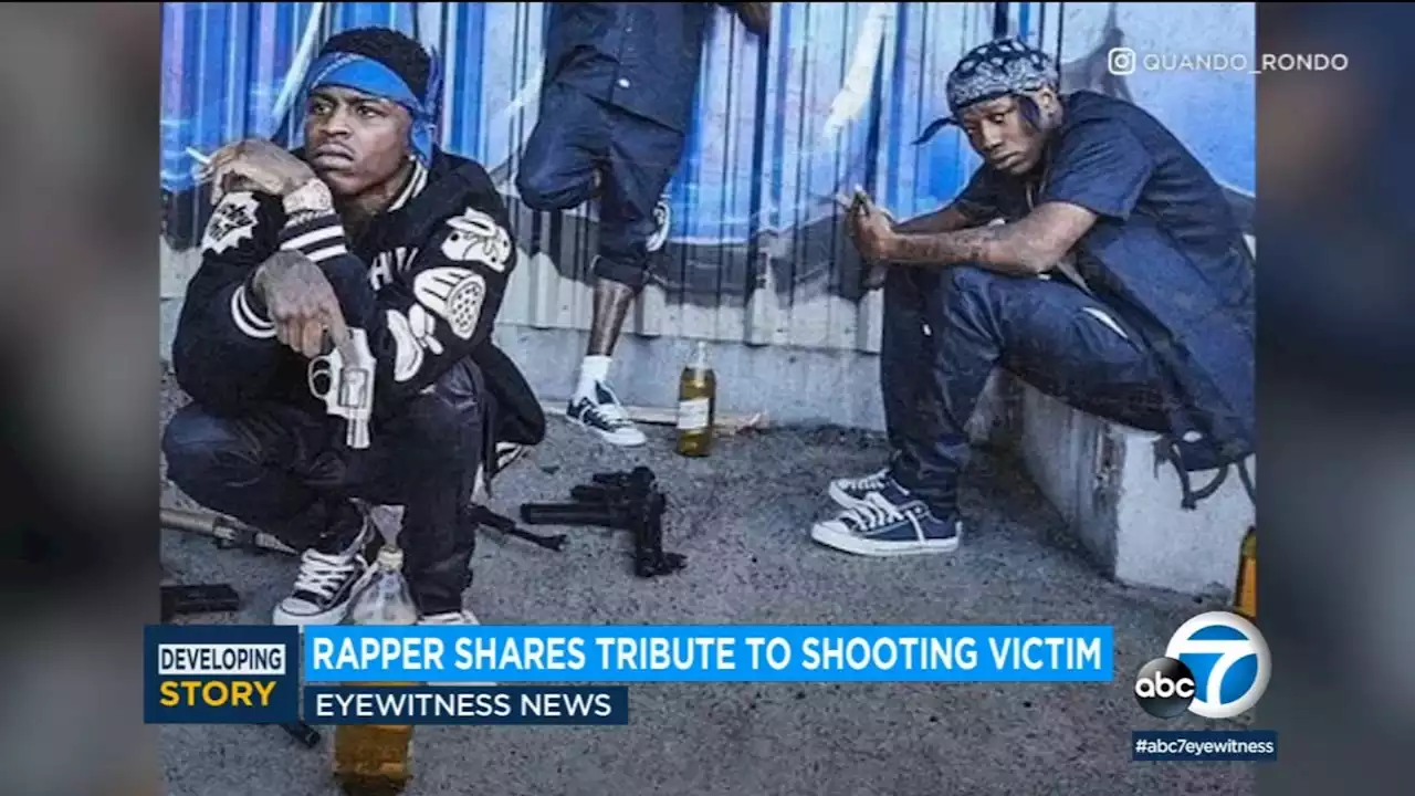 Rapper Quando Rondo mourns loss of friend shot to death at gas station near Beverly Center