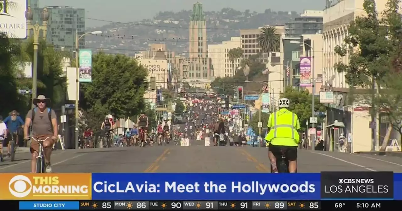 Parts of Hollywood go car-free for CicLAvia on Sunday