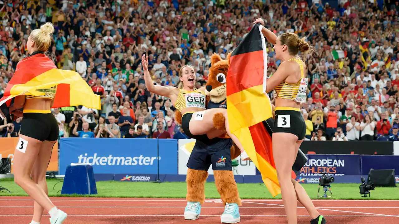 Leichtathletik-EM: Deutsche Sprint-Staffel und Julian Weber sorgen für schwarz-rot-goldene Party in München