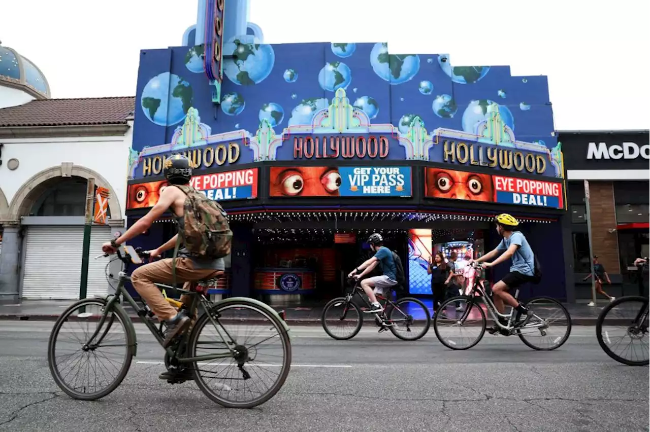 Photos: Cyclists, joggers, dancers and more get closeup of Hollywood during CicLAvia event