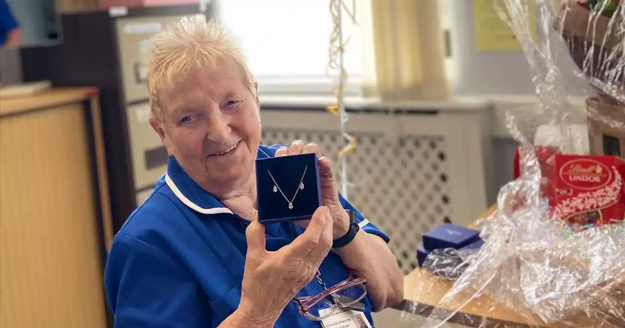 'Super star' nurse hailed on her 80th birthday and STILL doing five day weeks