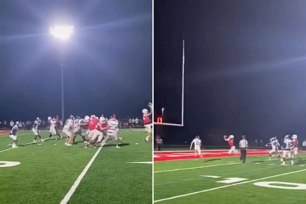 Insane Georgia high school no-look, over-the-head pass goes viral