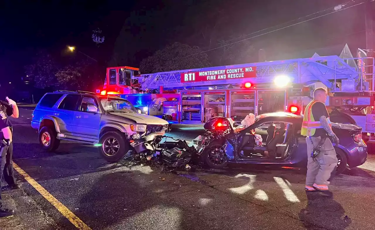 Several people hurt in crash on University Boulevard in Maryland