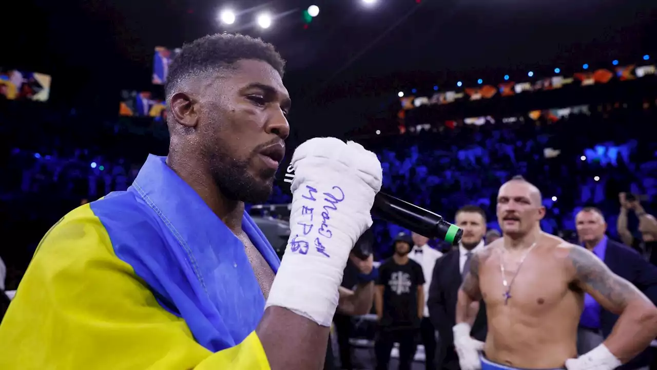 Anthony Joshua: 'I let myself down' after Oleksandr Usyk defeat