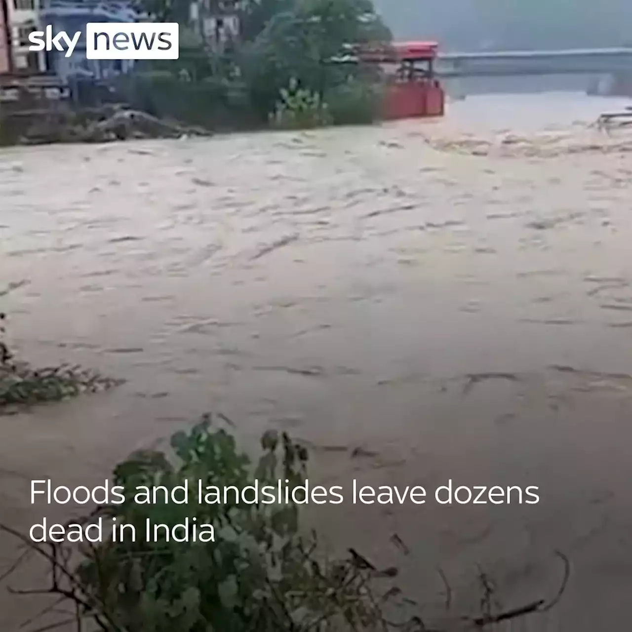 Northern India: 40 killed in floods and landslides as forecasters warn of more heavy rain to come