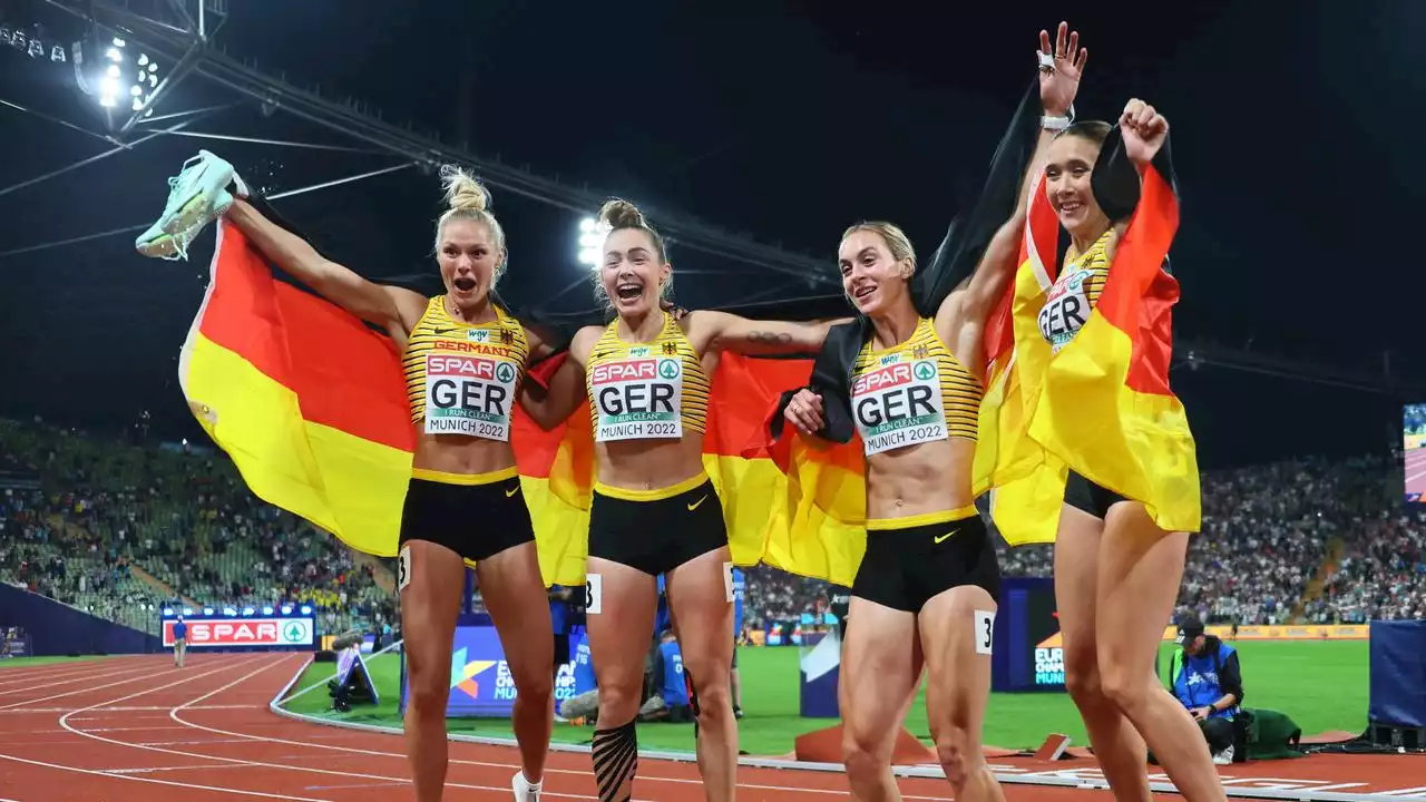 European Championships: Gold! Sprint-Staffel der Frauen und Speerwerfer Weber triumphieren in München