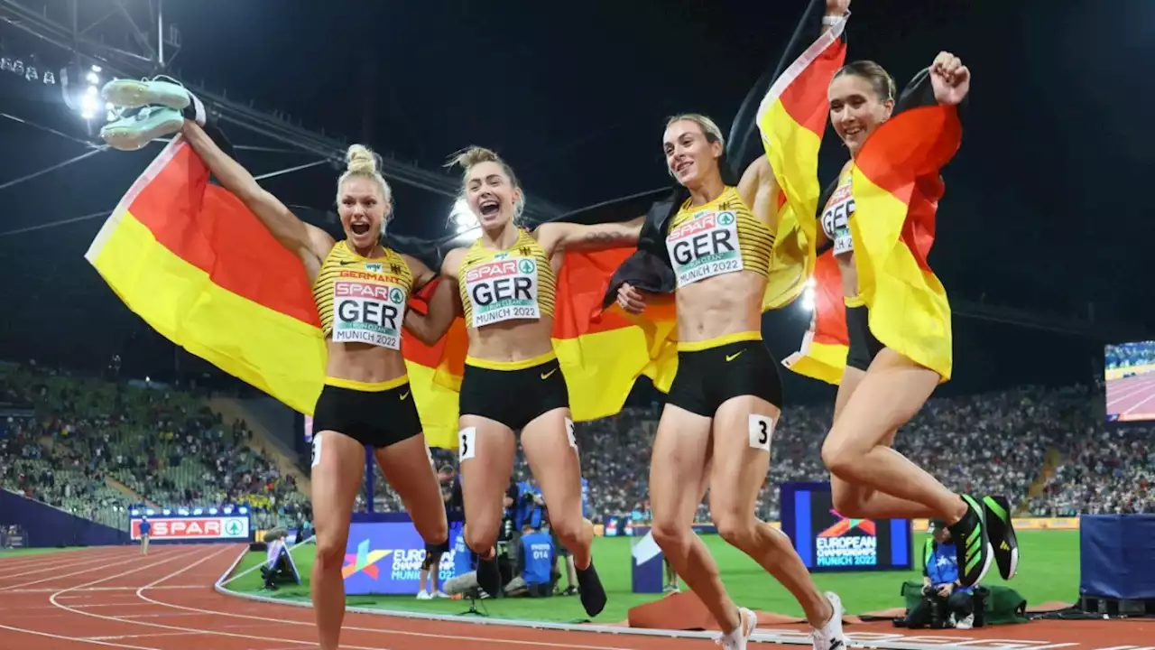 Speerwerfer Julian Weber und die Sprintstaffel der Frauen holen Gold