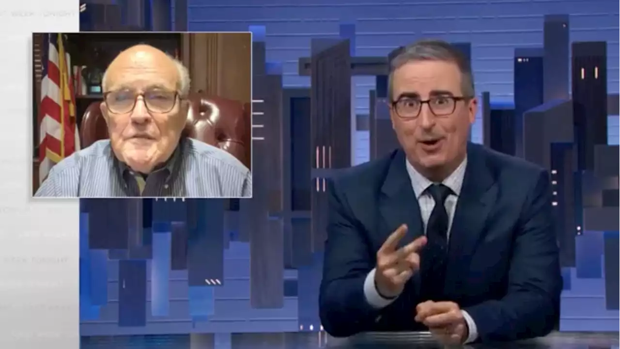 John Oliver Embarrasses Rudy Giuliani Over Mar-a-Lago Raid