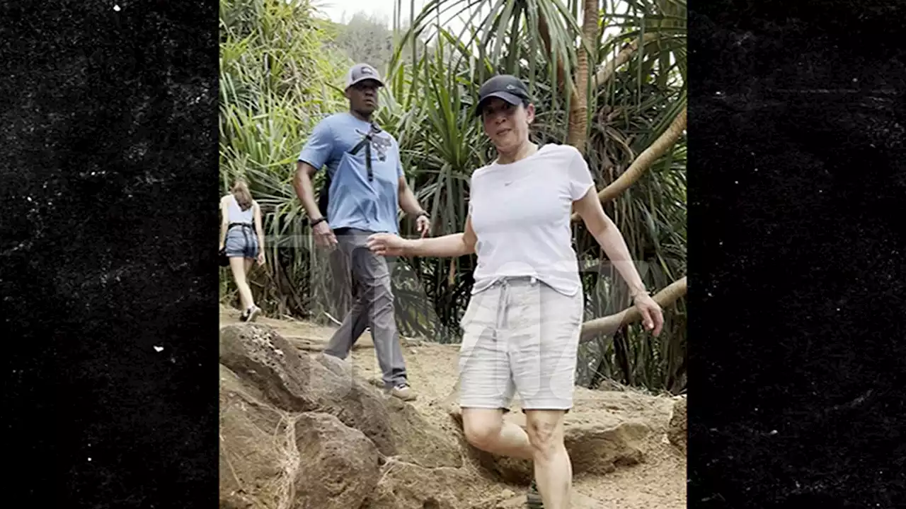 Kamala Harris Takes a Hike While on Vacation in Hawaii