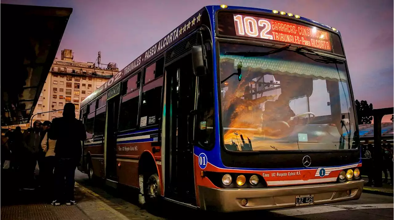 Paro de colectivos en el AMBA: no habrá servicio desde las 22 hasta las 5 de este lunes