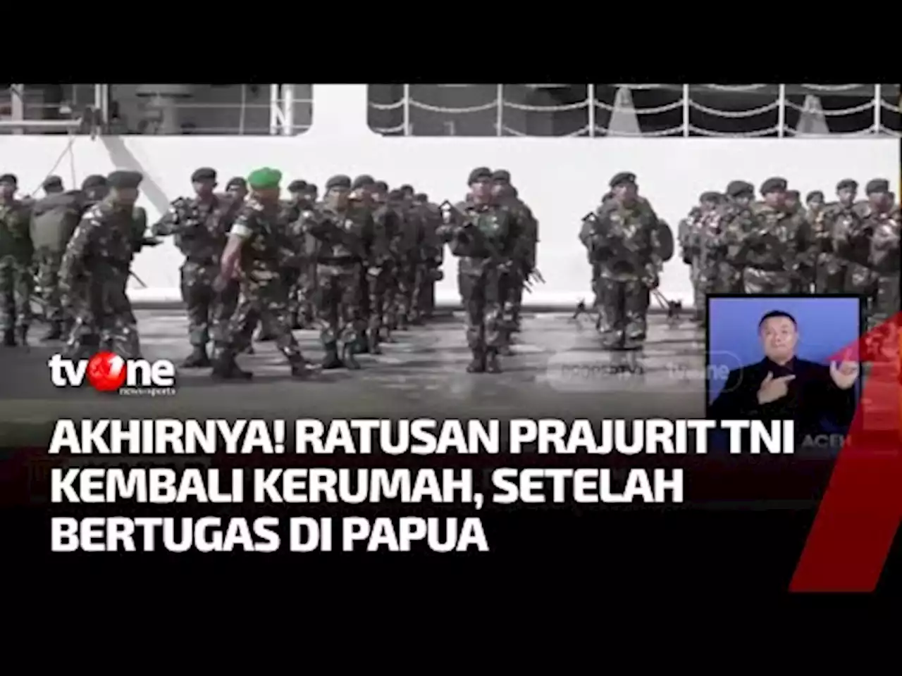 13 Bulan Bertugas di Papua, Ratusan Prajurit TNI Kembali ke Kampung Halaman - tvOne