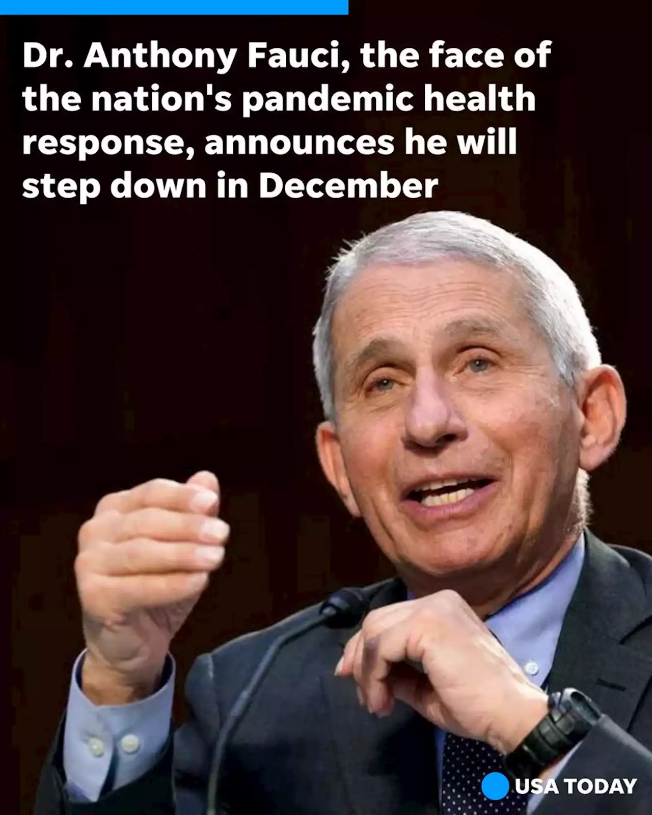 Dr. Anthony Fauci, face of the nation's pandemic health response, to step down in December